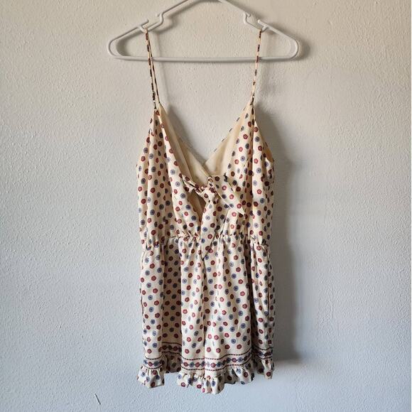 Tularosa Amelia Romper In Polkadot Scarf Satin - Picture 4 of 11
